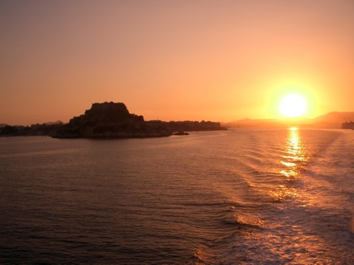 Sunset on Corfu