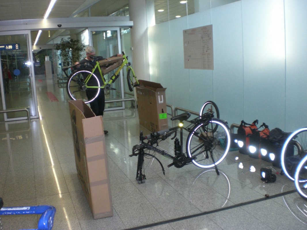 Unpacking the bikes