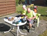 Breakfast at the campsite