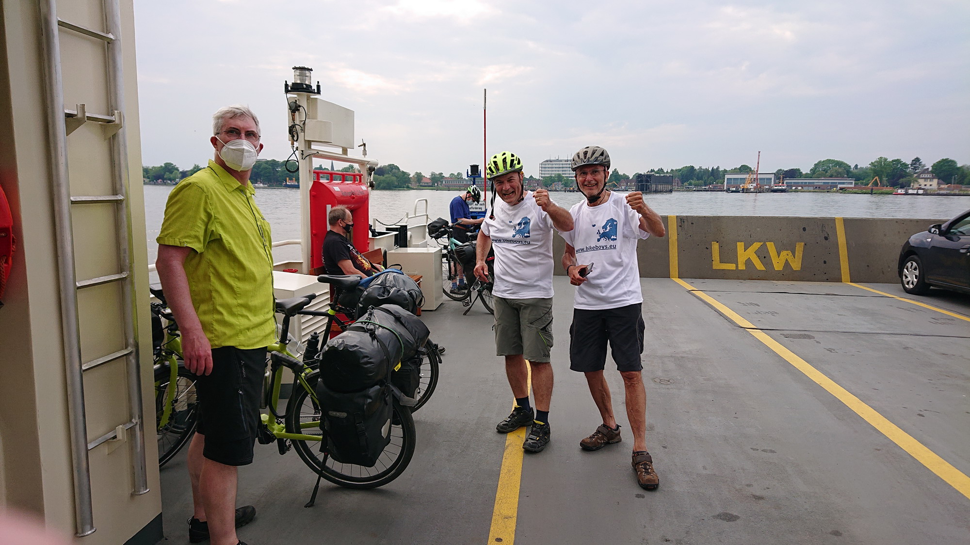 Crossing the Kiel Canal at Brunsbüttel