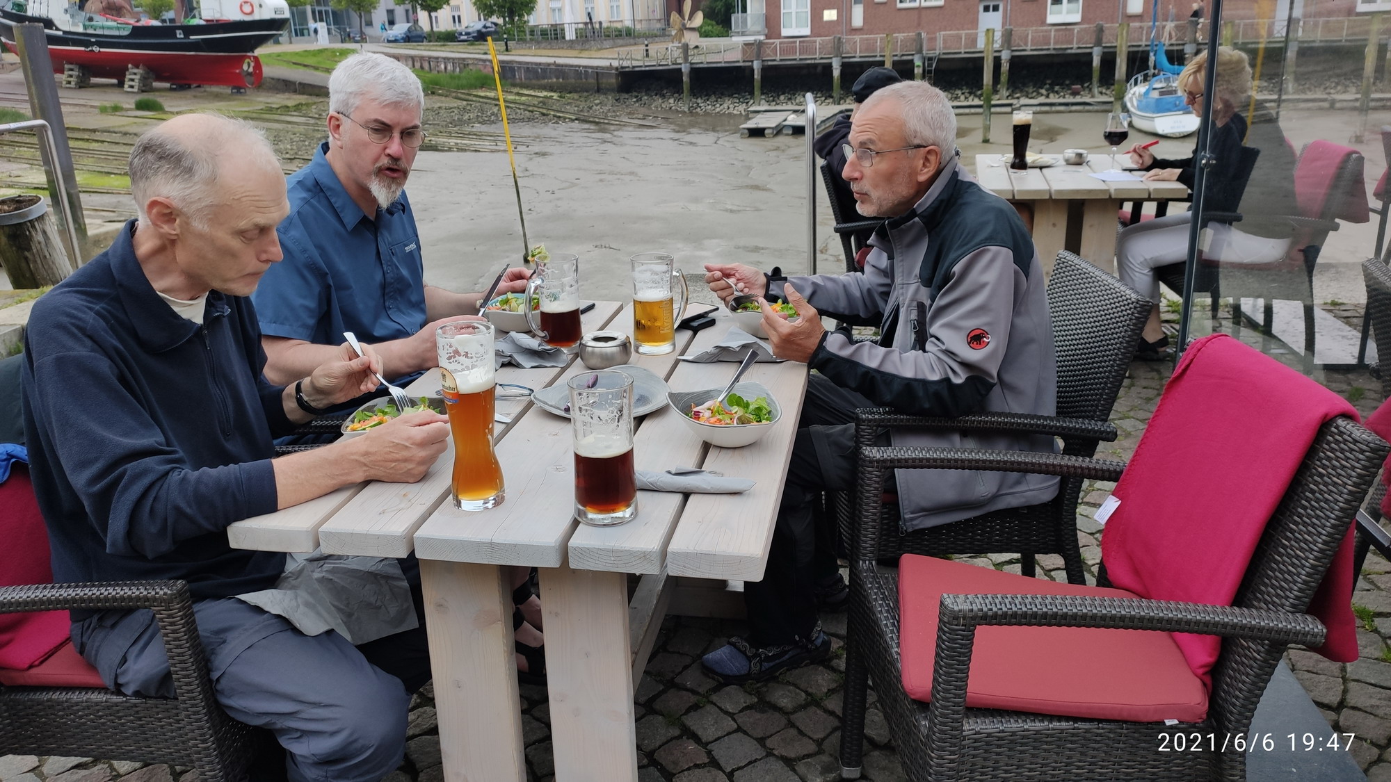 Cool evening at the harbour in Husum