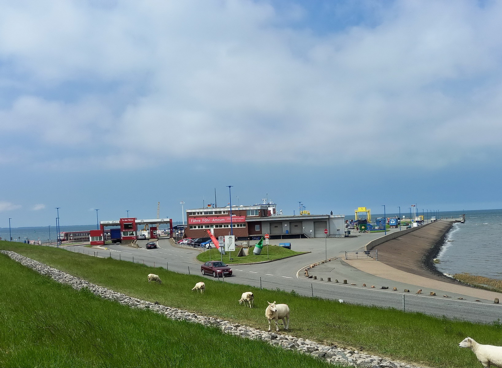 Ferry terminal for the boat to the island of mrum